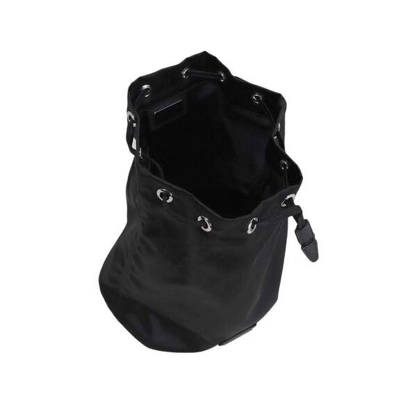 Prada Black Tessuto Nylon Triangle Logo Drawstring Bucket - Picture 7 of 10